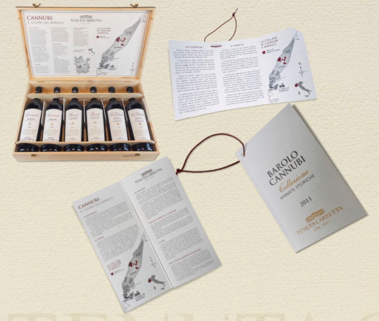 Tenuta Carretta Barolo Cannubi Historical Vintage Collection 2010-2012-2014 (Wooden Box)