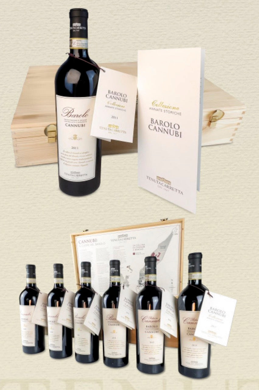 Tenuta Carretta Barolo Cannubi Historical Vintage Collection 2010-2012-2014 (Wooden Box)